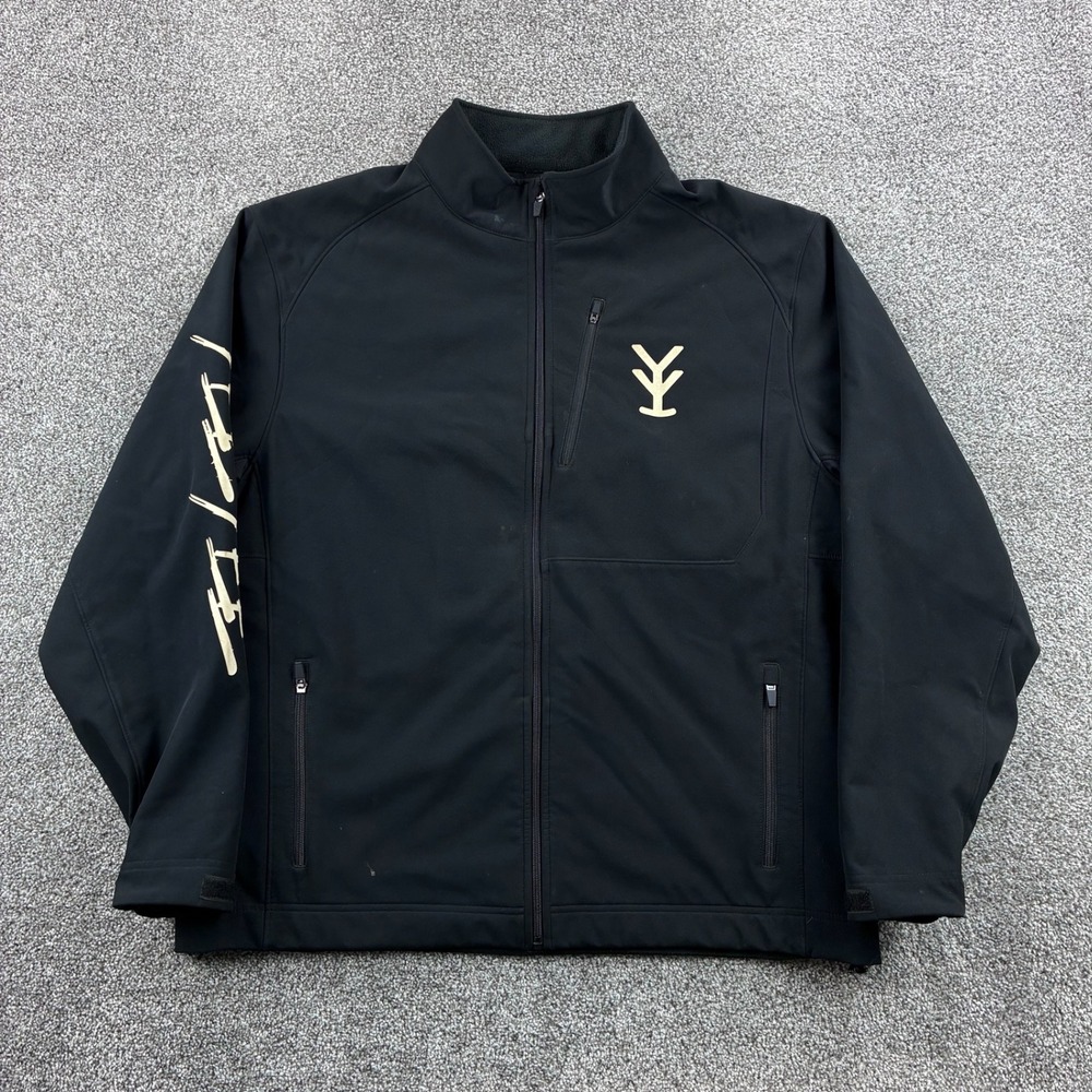 Yee Yee Apparel Conceal Carry Jacket Mens 2XL Black Polyester Spandex Zip Up